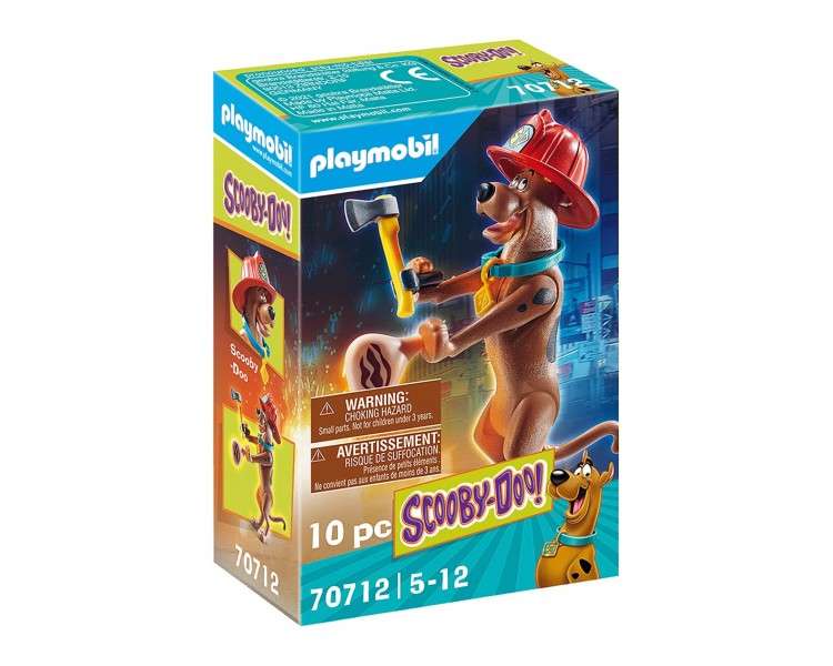 Playmobil scooby - doo! figura coleccionable bombero
