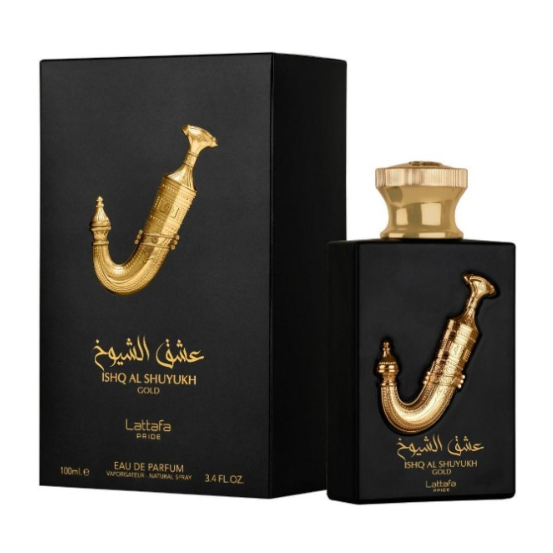 Ishq Al Shuyukh Gold Lattafa Pride  Eau de Parfum - Eau De Parfum 100ml Caramel, Saffron, Tonka Bean, Suede Leather