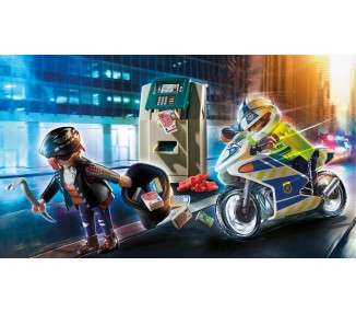 Playmobil ciudad moto policia persecucion del