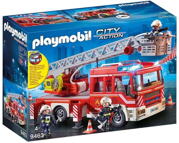 Playmobil camion bomberos con escalera