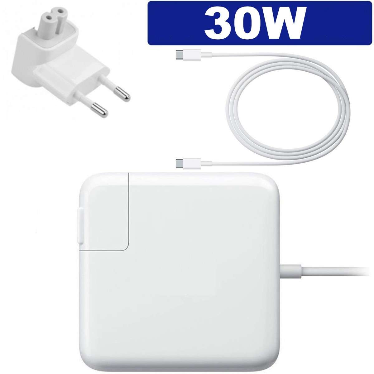 ✓ Cargador MacBook USB C 30W para Apple MacBook Air 2018