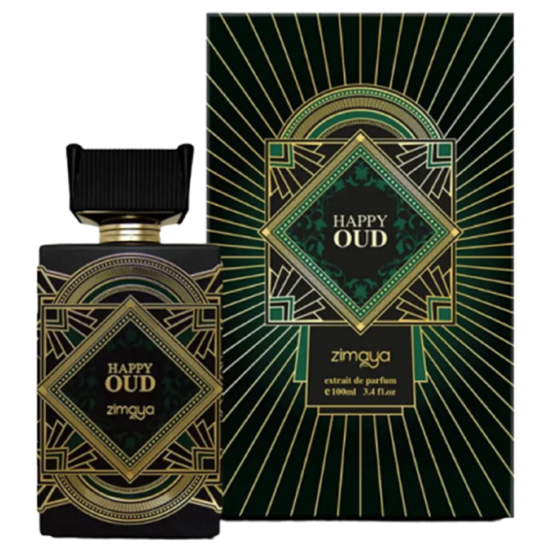 ZIMAYA Happy Oud Extrait de Parfum Spray Unisex 3.4oz 100ml Brand New Item!