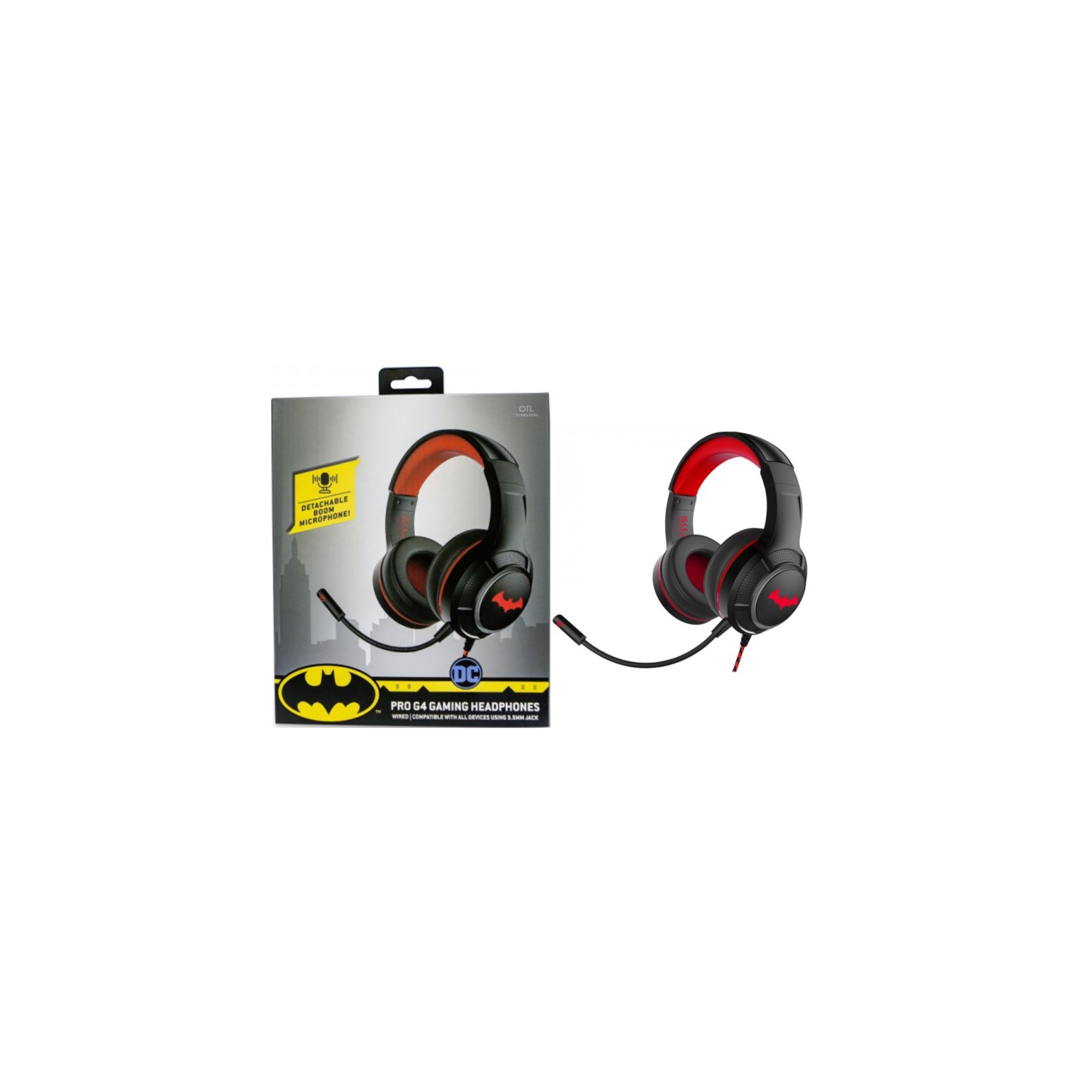 OTL PRO G4 GAMING HEADPHONES DC COMIC BATMAN (CONSOLA/TABLET/MOVIL/PC)