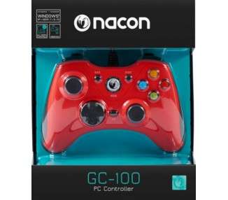 NACON PC GAMING CONTROLLER GC-100 RED (ROJO) (WINDOWS 7/8/10)