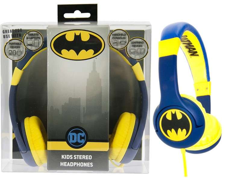 OTL WIRED HEADPHONES DC BATMAN (PS4/XBOX/SWITCH/MOVIL/TABLET)