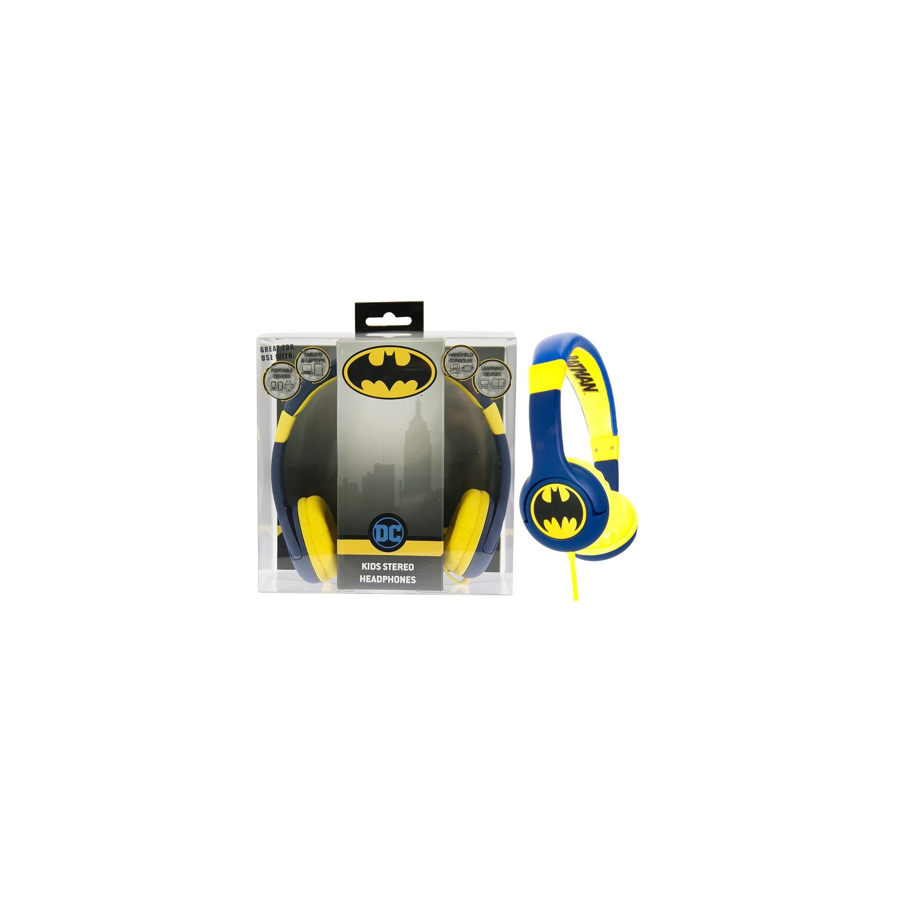 OTL WIRED HEADPHONES DC BATMAN (PS4/XBOX/SWITCH/MOVIL/TABLET)