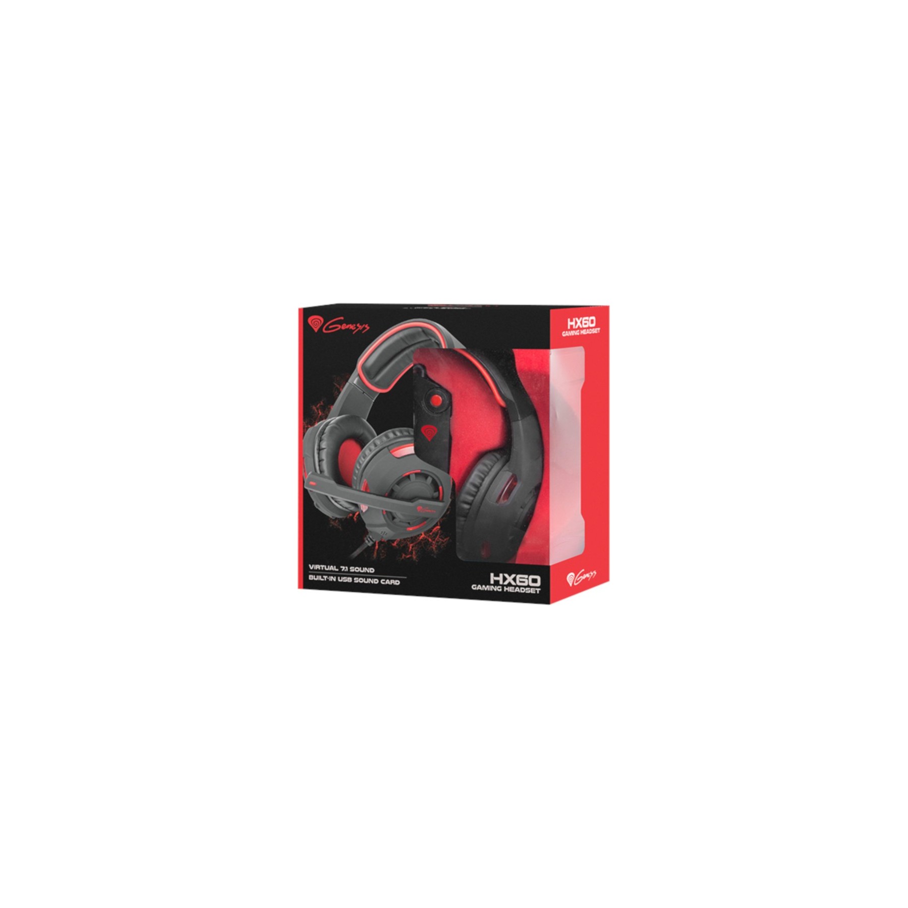 GENESIS GAMING HEADSET HX60. VIRTUAL 7.1 SOUND