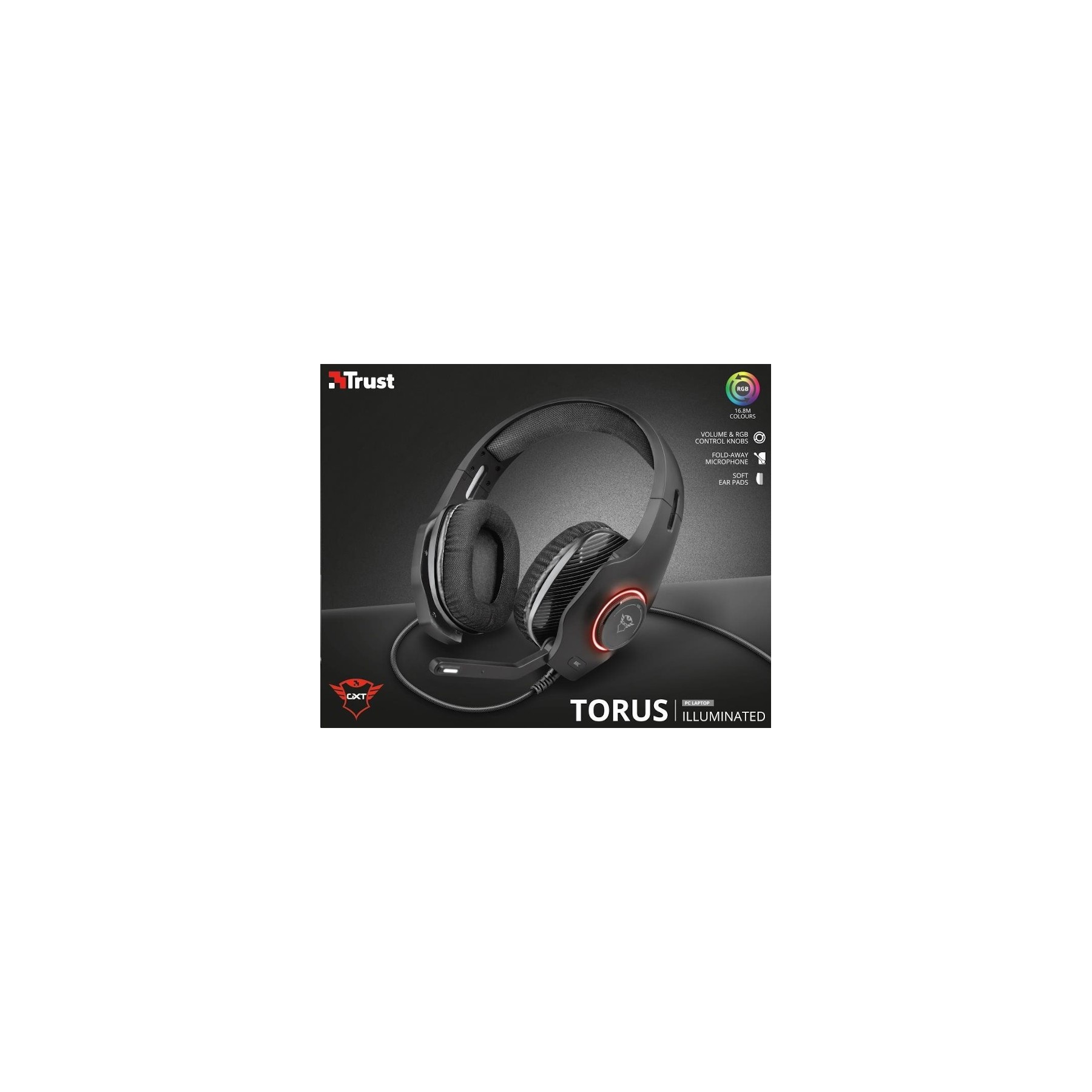 TRUST HEADSET RGB TORUS GXT 455