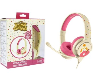 OTL HEADPHONESS ANIMAL CROSSING ISABELLE PINK & CREAM (ROSA/CREMA) (PS4/XBOX/SWITCH/MOVIL/TABLET)