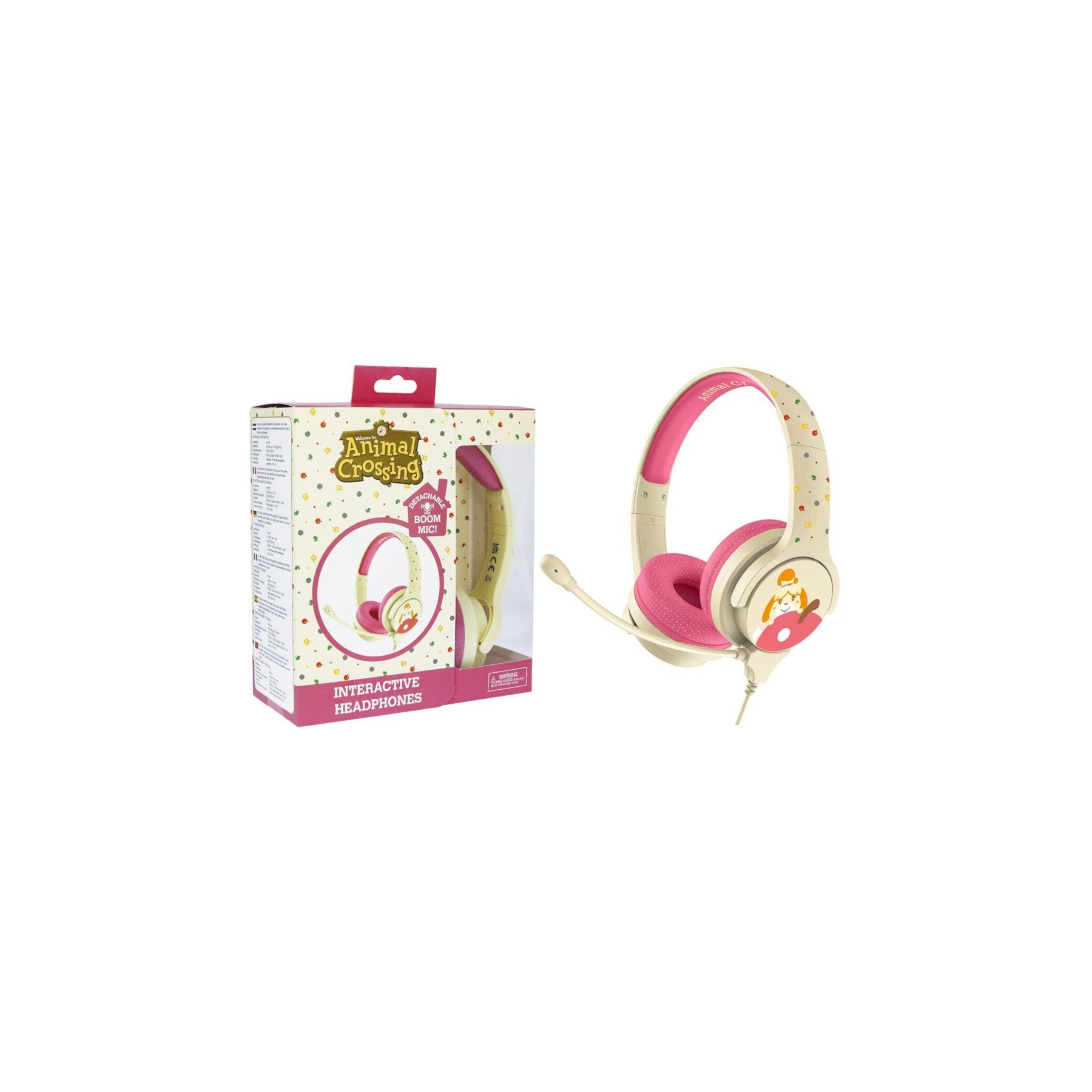 OTL HEADPHONESS ANIMAL CROSSING ISABELLE PINK & CREAM (ROSA/CREMA) (PS4/XBOX/SWITCH/MOVIL/TABLET)