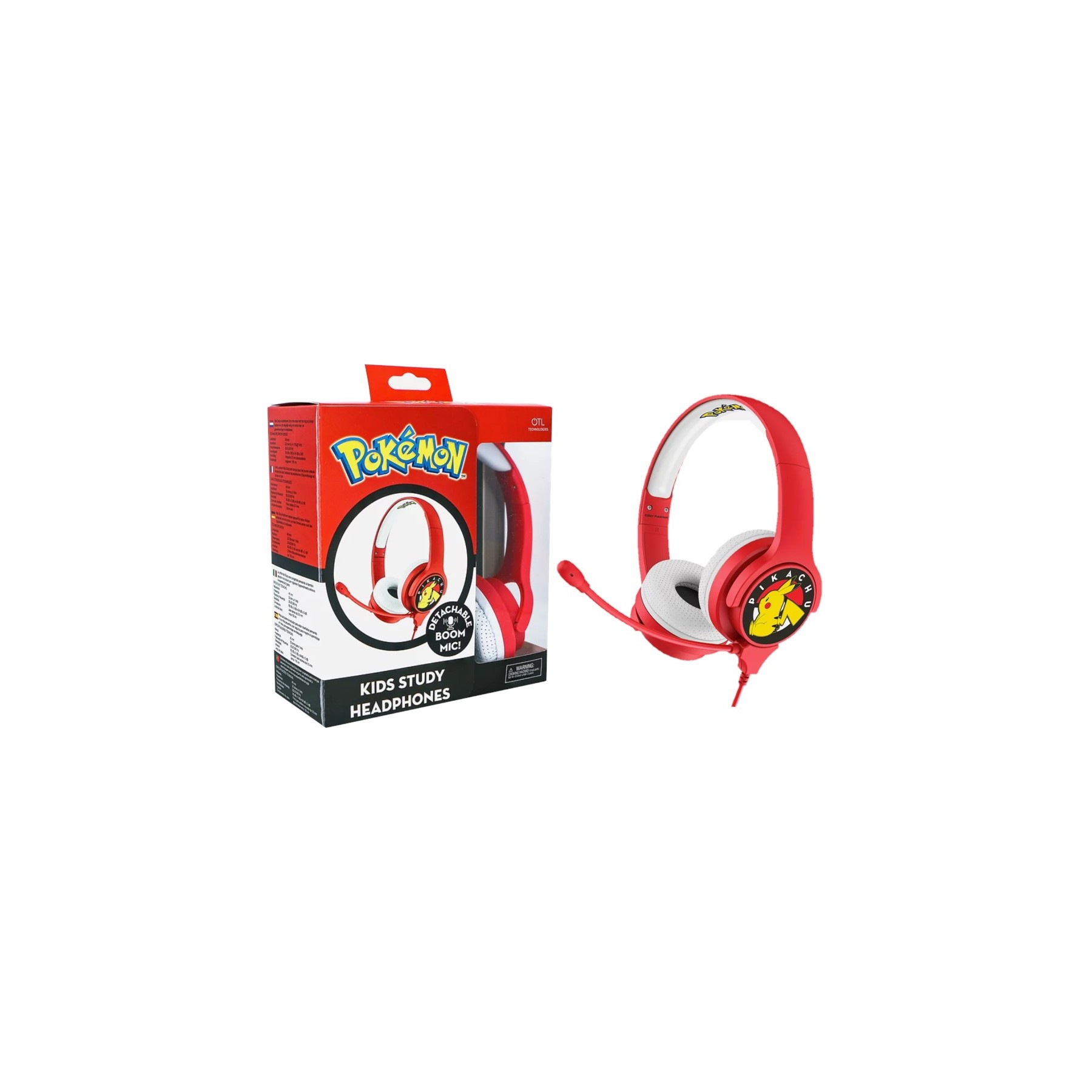 OTL HEADPHONES POKEMON PIKACHU RED (PS4/XBOX/SWITCH/MOVIL/TABLET)