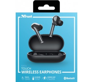 NIKA TOUCH WIRELESS BLUETOOTH EARPHONE BLACK (NEGRO)