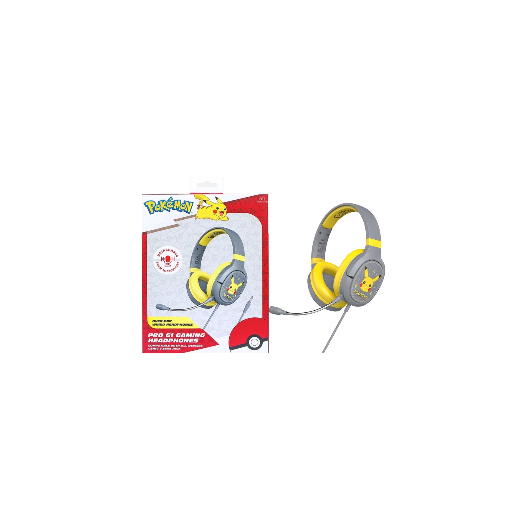 OTL PRO G1 GAMING HEADPHONES POKEMON PIKACHU (SWITCH/TABLET/MOVIL/PC)