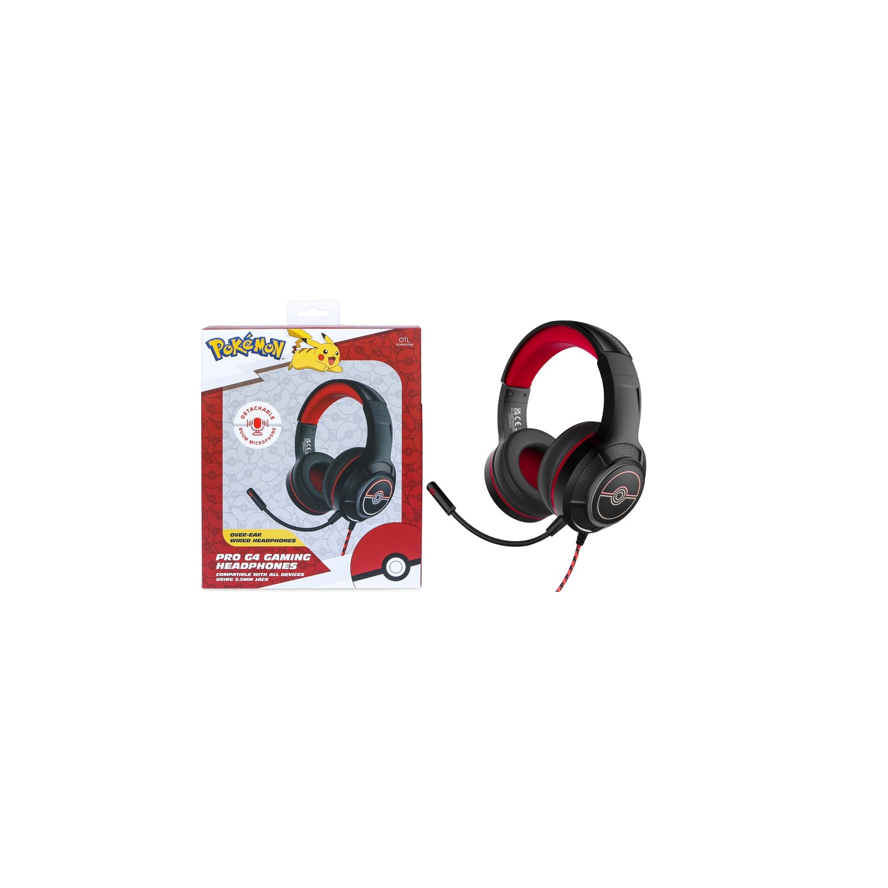 OTL PRO G4 GAMING HEADPHONES POKEMON POKEBALL (CONSOLA/TABLET/MOVIL/PC)