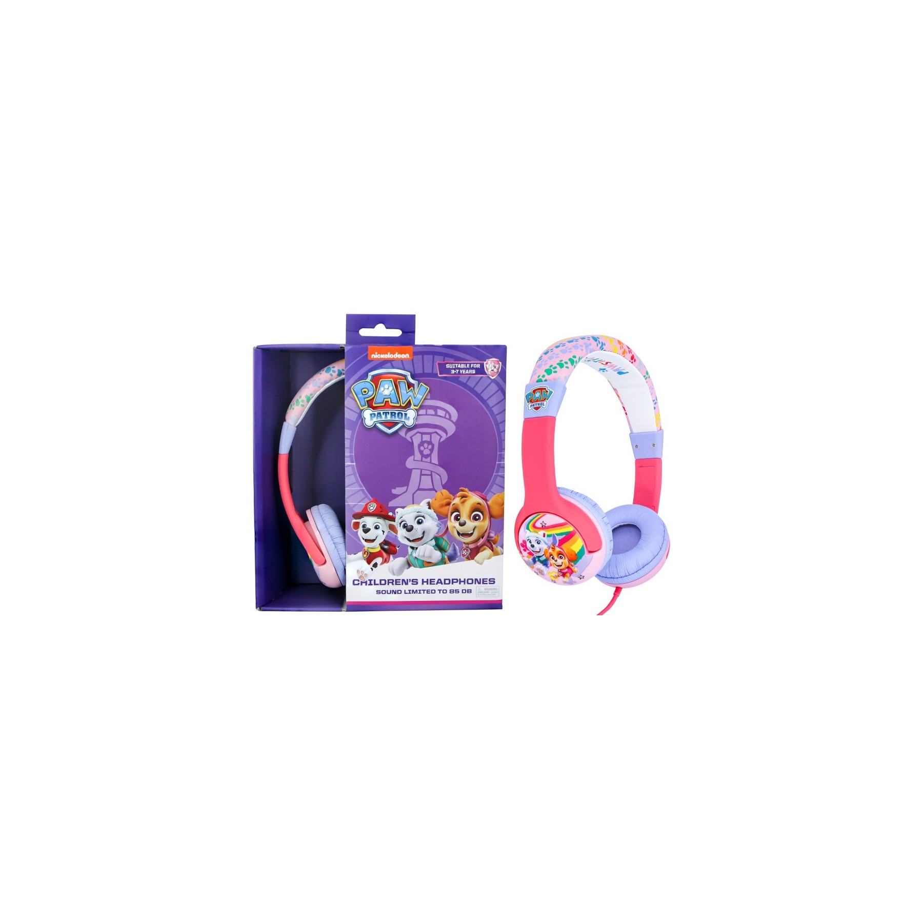 OTL WIRED HEADPHONES PAW PATROL SKYE AND EVEREST (PS4/XBOX/SWITCH/MOVIL/TABLET) (3-7 AÑOS)