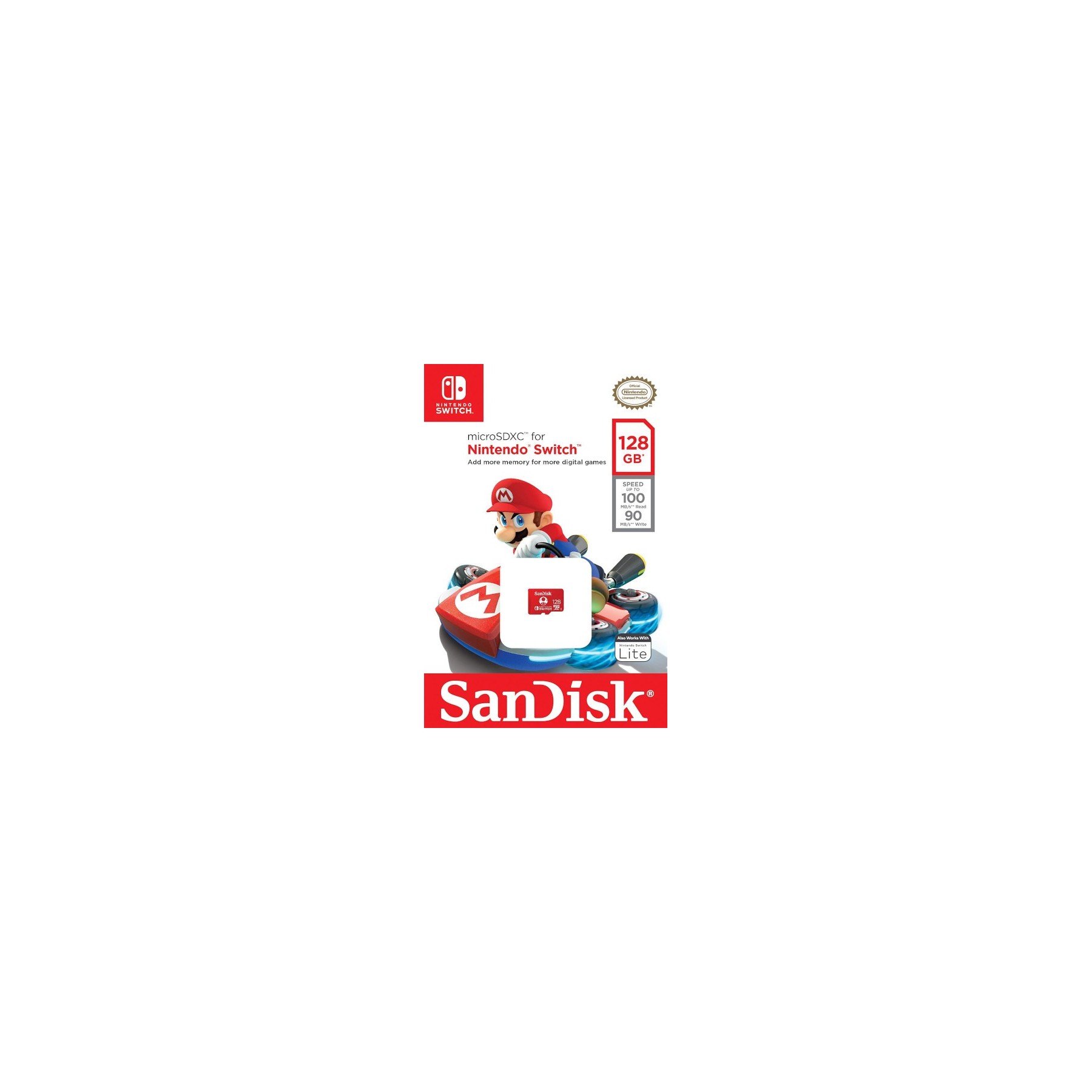 TARJETA DE MEMORIA SANDISK 128 GB MICROSDXC TOAD (OFICIAL) (SWITCH/LITE)