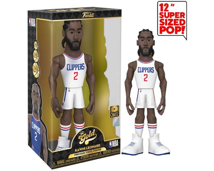 FUNKO POP! GOLD 12" NBA: CLIPPERS KAWHI LEONARD (30 CM) CHASE LIMITED EDITION