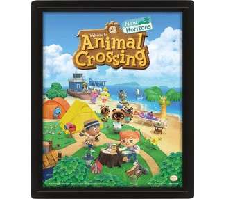POSTER 3D ANIMAL CROSSING NEW HORIZONS