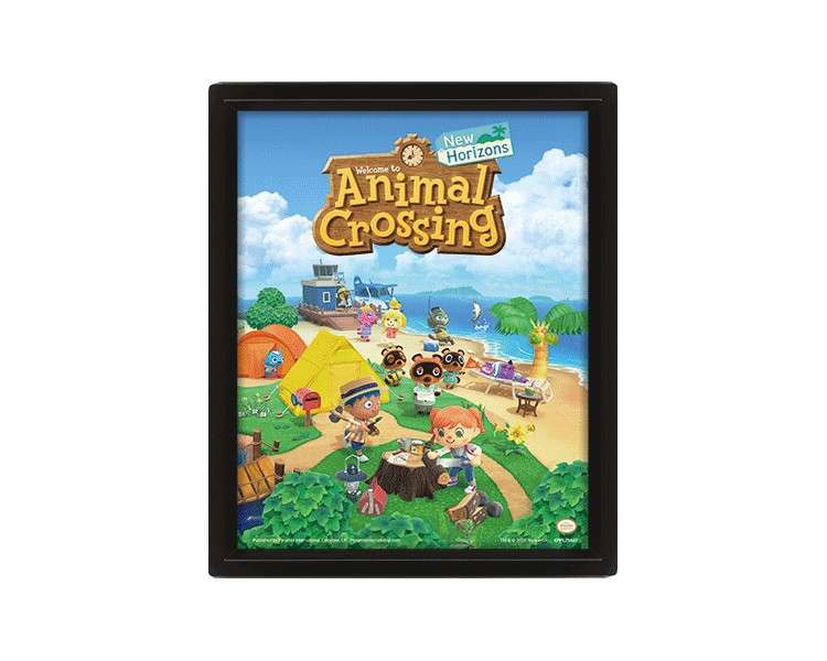 POSTER 3D ANIMAL CROSSING NEW HORIZONS