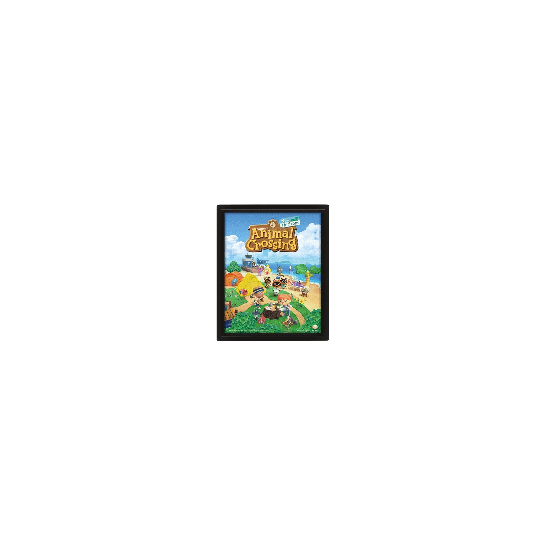 POSTER 3D ANIMAL CROSSING NEW HORIZONS