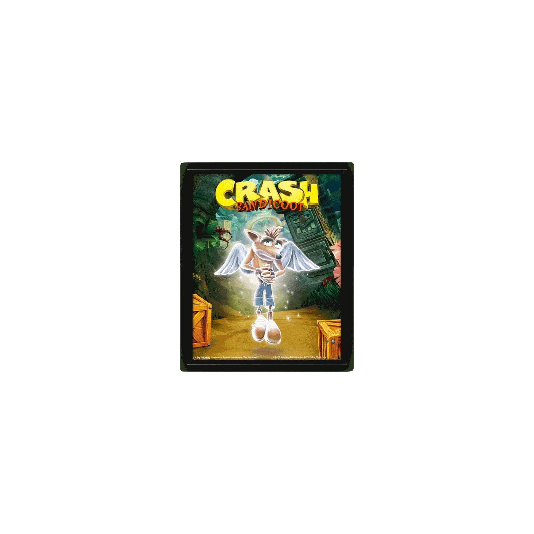 POSTER 3D CRASH BANDICOOT GAME OVER