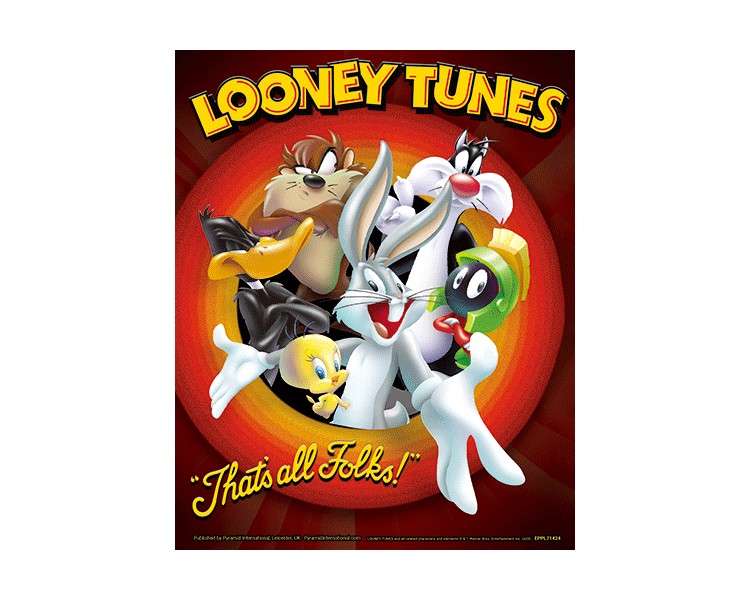 POSTER 3D LOONEY TUNES THATS ALL FOLKS