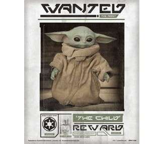 POSTER 3D STAR WARS (WANTED THE CHILD)