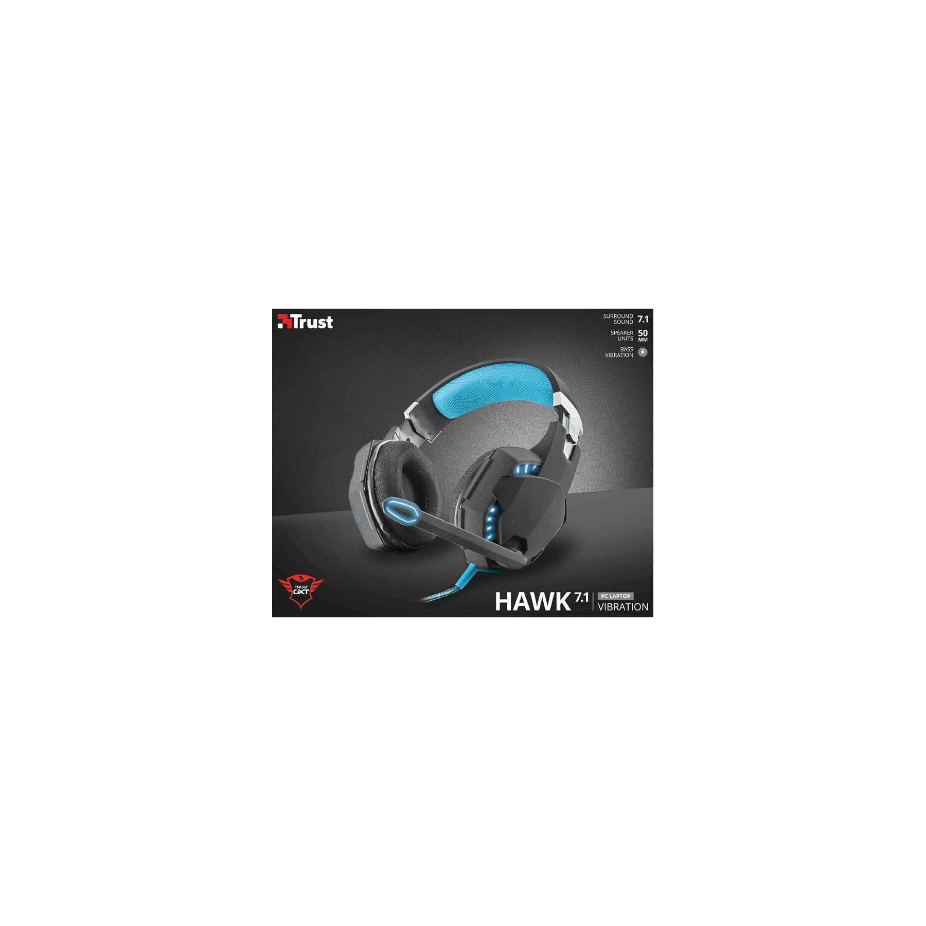 TRUST HAWK 7.1 VIBRATION HEADSET GXT 363
