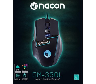 NACON LASER GAMING MOUSE GM-350L BLACK (NEGRO) (XP/VISTA/7/8/10)