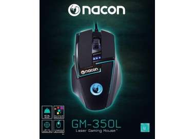 NACON LASER GAMING MOUSE GM-350L BLACK (NEGRO) (XP/VISTA/7/8/10)