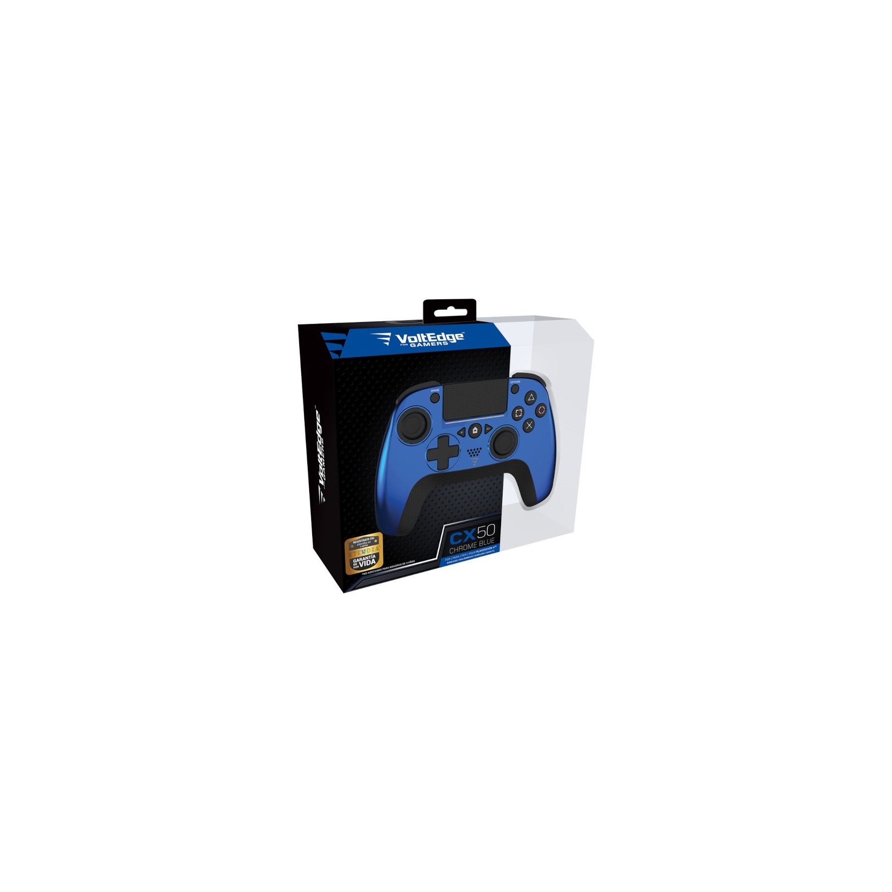 VOLTEDGE WIRELESS CONTROLLER CX50 CHROME BLUE (AZUL METALICO)