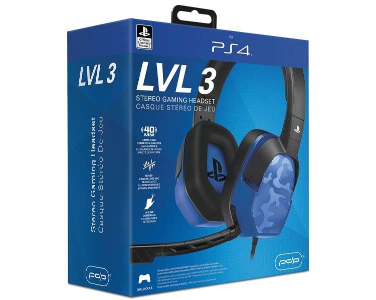 AFTERGLOW LVL 3 STEREO GAMING HEADSET CAMO AZUL