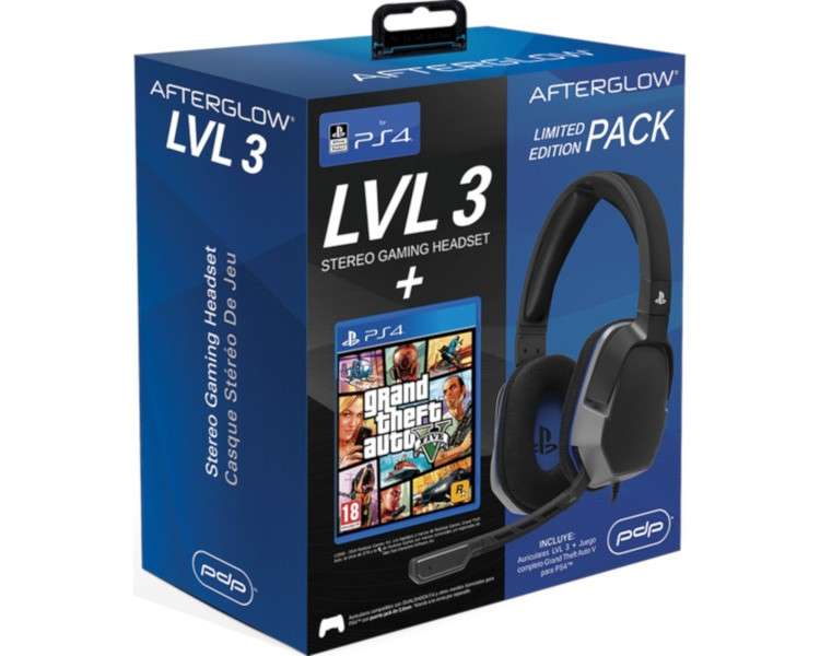 AFTERGLOW LVL 3 STEREO GAMING HEADSET + GRAND THEFT AUTO V (GTA V)
