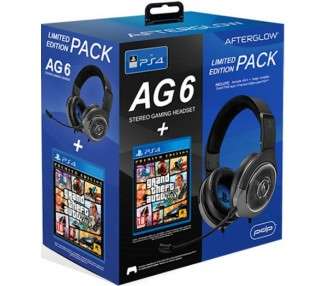 PDP AFTERGLOW AURICULARES AG6 + GRAND THEFT AUTO V PREMIUM EDITION