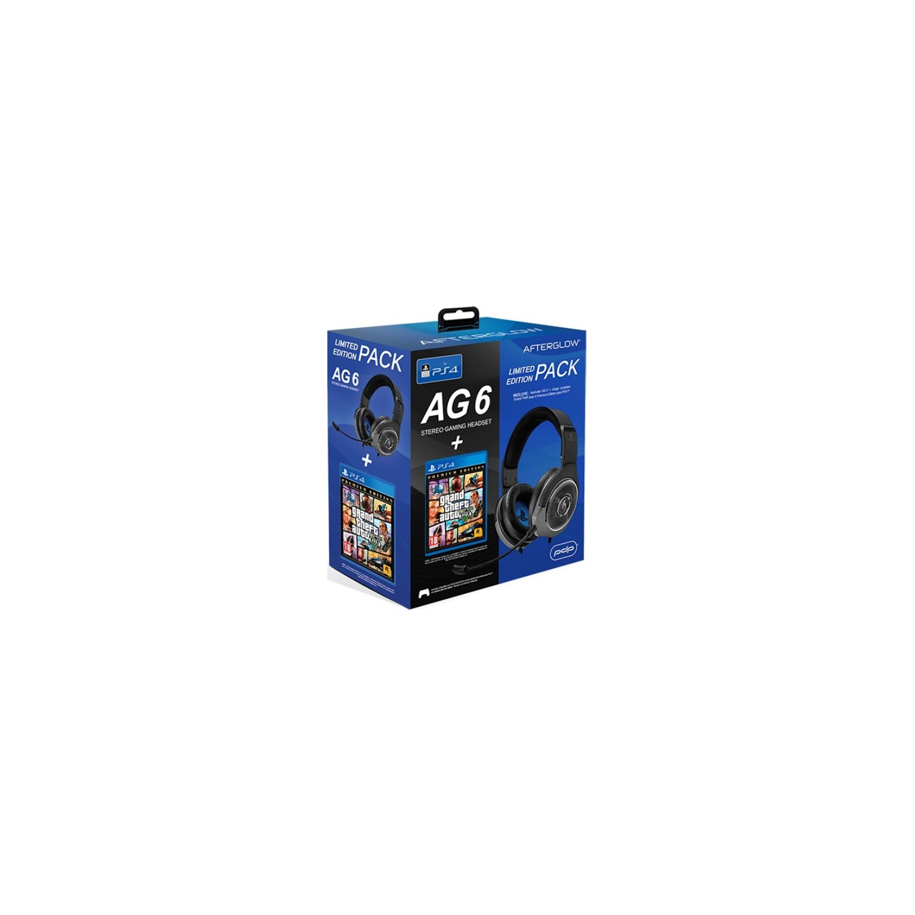 PDP AFTERGLOW AURICULARES AG6 + GRAND THEFT AUTO V PREMIUM EDITION