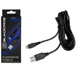 BLACKFIRE CHARGING CABLE USB-MICROUSB PARA MANDOS DUALSHOCK 3M