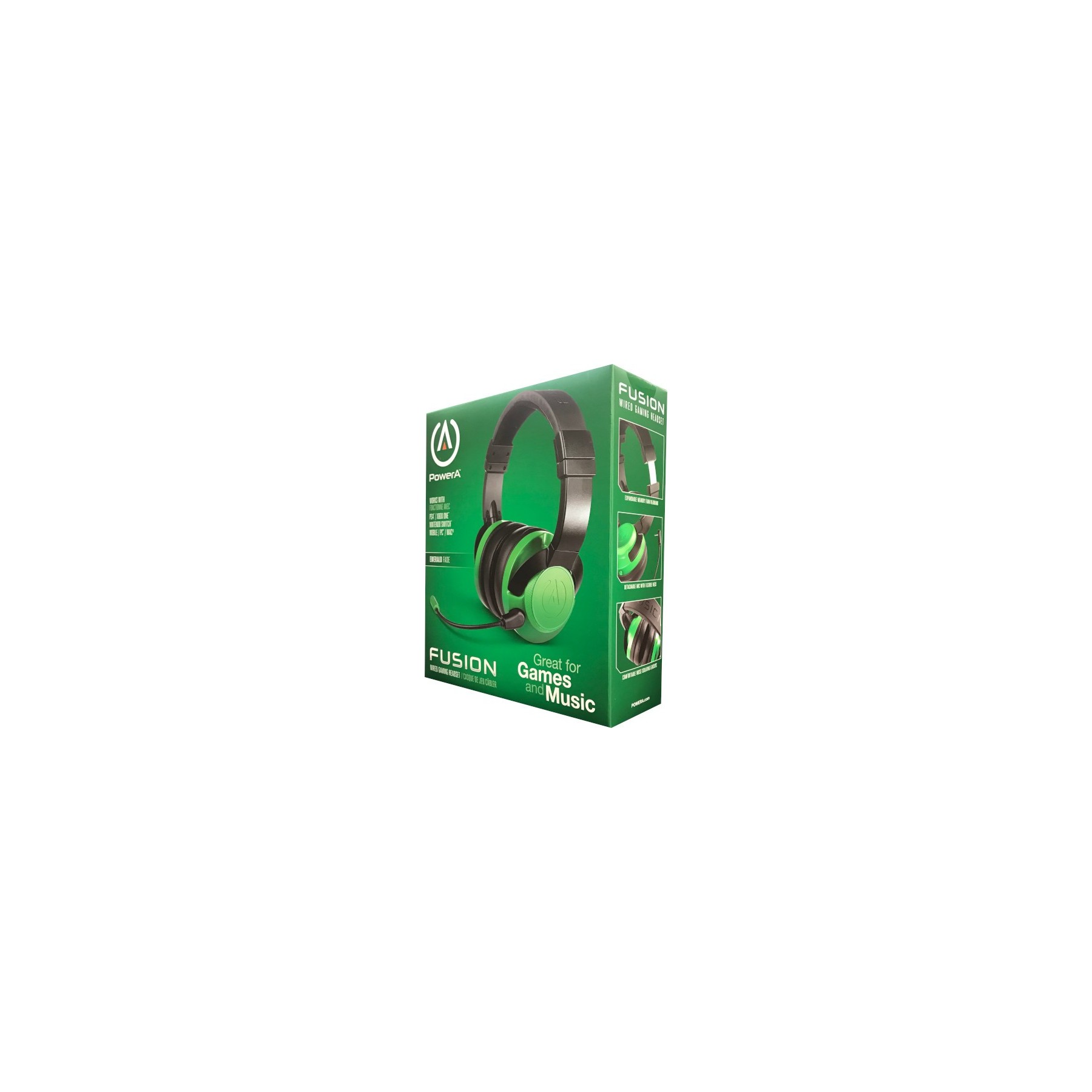 POWER A FUSION WIRED GAMING HEADSET EMERALD FADE (PS4/XBONE/SWITCH/PC/MAC)