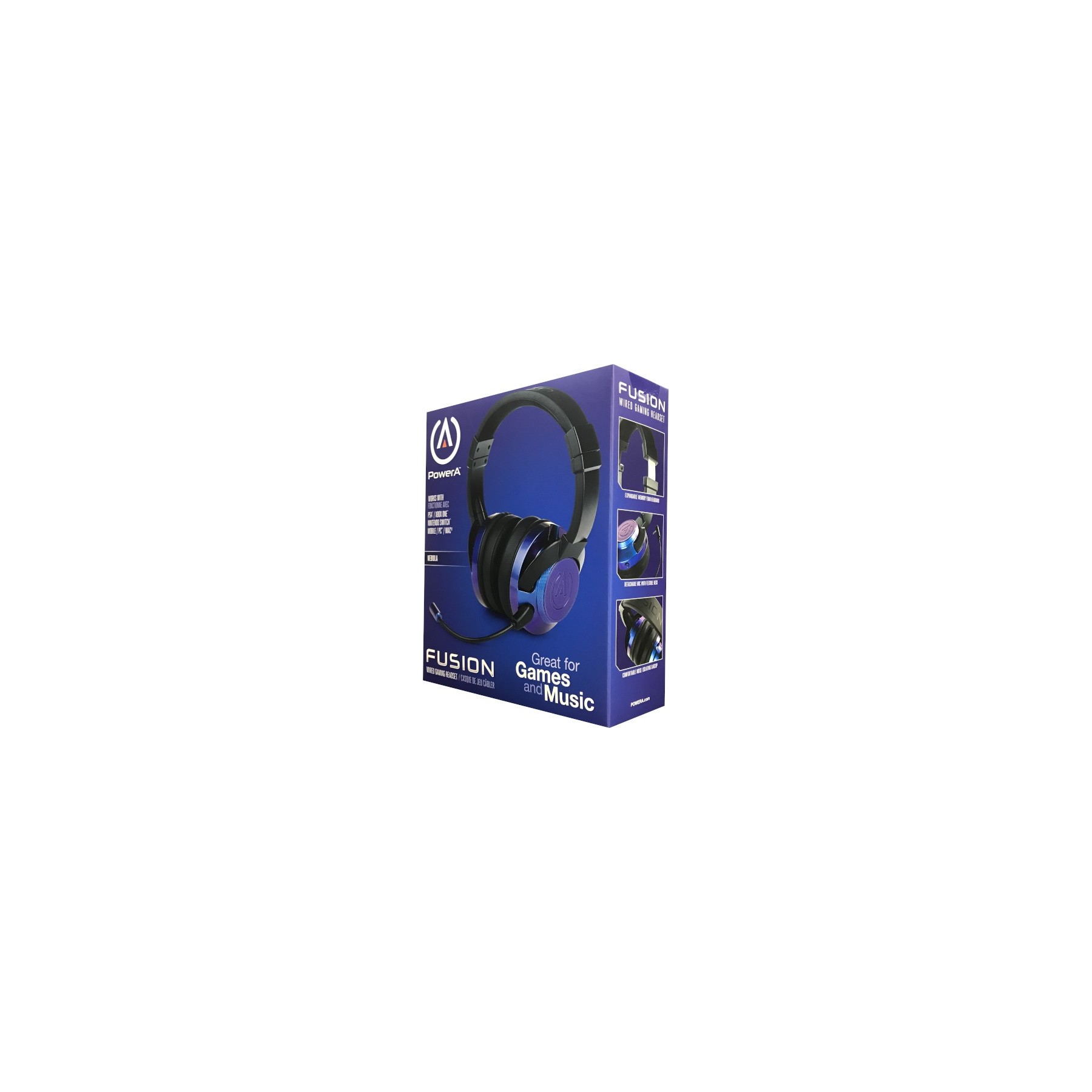POWER A FUSION WIRED GAMING HEADSET NEBULA (PS4/XBONE/SWITCH/PC/MAC)