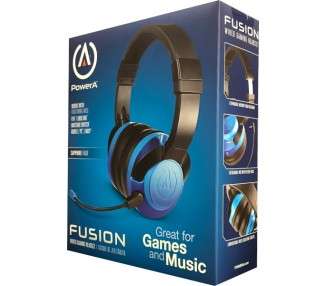 POWER A FUSION WIRED GAMING HEADSET SAPPHIRE FADE (PS4/XBONE/SWITCH/PC/MAC)