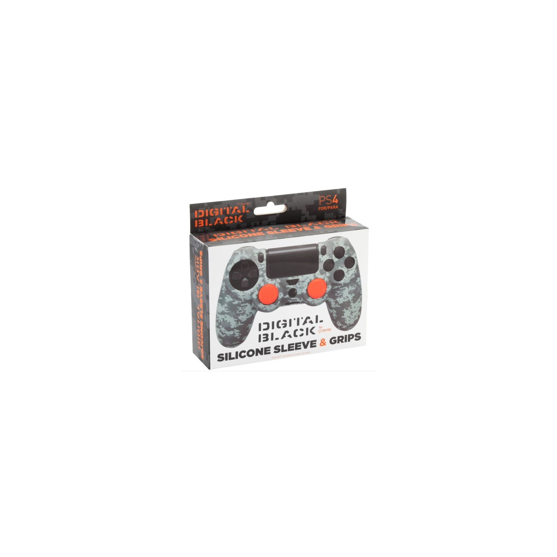 FR-TEC SILICONE + GRIPS CAMO DIGITAL BLACK (NEGRO MILITAR)