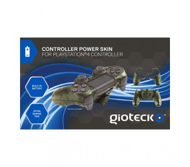 GIOTECK CONTROLLER POWER SKIN CAMUFLAJE + BATERIA