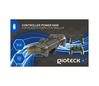 GIOTECK CONTROLLER POWER SKIN CAMUFLAJE + BATERIA