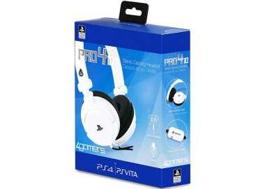 4GAMERS STEREO GAMING HEADSET PRO4-10 BLANCO (OFICIAL)