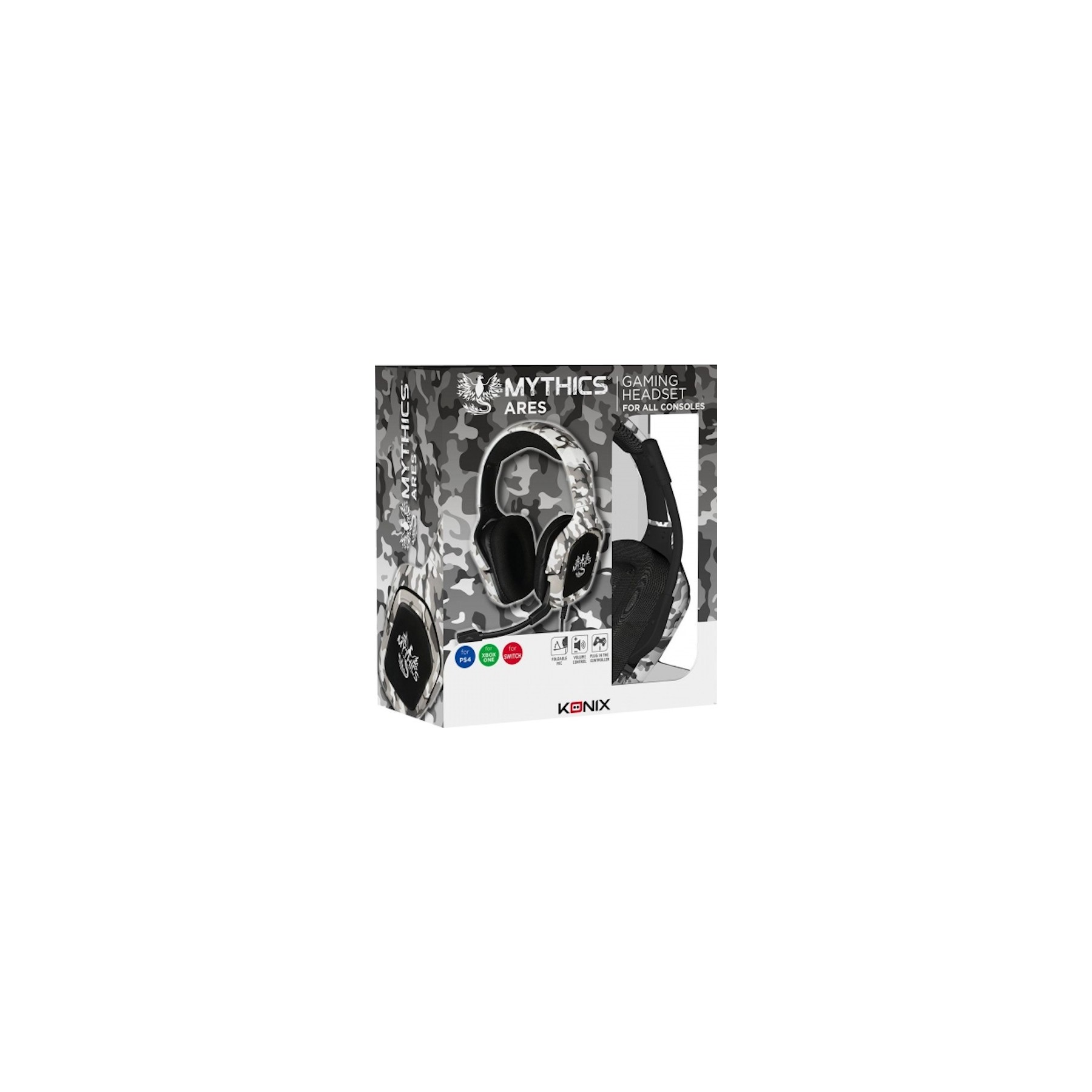 KONIX MYTHICS GAMING HEADSET ARES CAMO (PS4/XBONE/SWITCH)