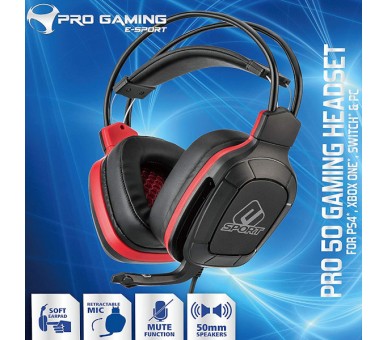 SUBSONIC E-SPORT PRO 50 GAMING HEADSET (PS4/XBONE/SWITCH/PC)