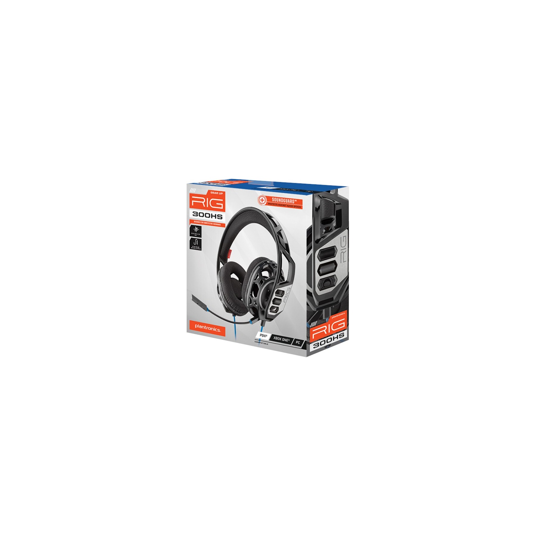 PLANTRONICS GAMING HEADSET RIG SERIE 300 HS BLACK (NEGRO) PS4/XBOXONE/PC