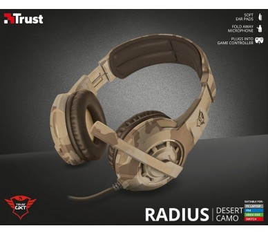 TRUST RADIUS GAMING HEADSET DESERT CAMO GXT 310D (PS4/XBONE/PC/SWI/MOBILE)