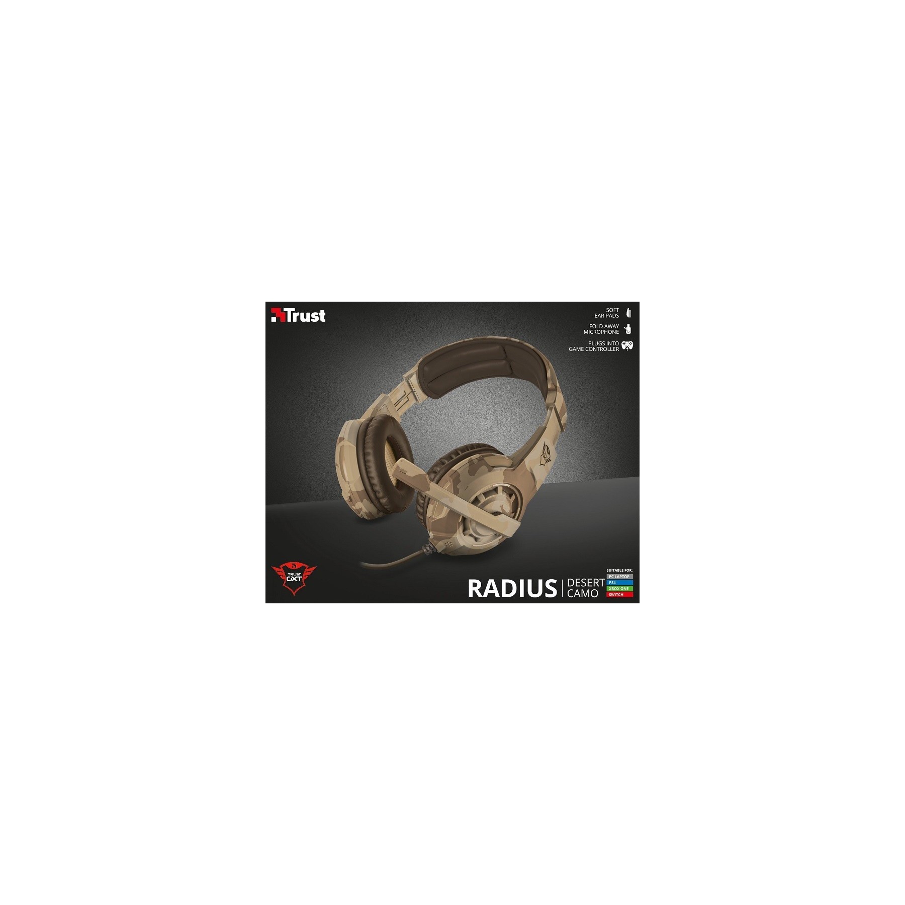 TRUST RADIUS GAMING HEADSET DESERT CAMO GXT 310D (PS4/XBONE/PC/SWI/MOBILE)