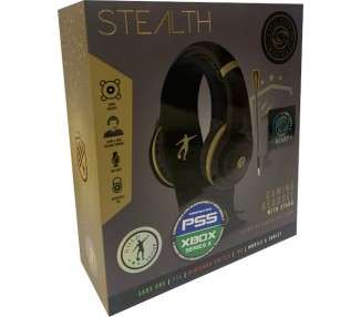 STEALTH GAMING HEADSET WITH STAND GOLD & BLACK EDITION (PS5/PS4/XBX/XBXONE/SWITCH/PC/MOBILE)