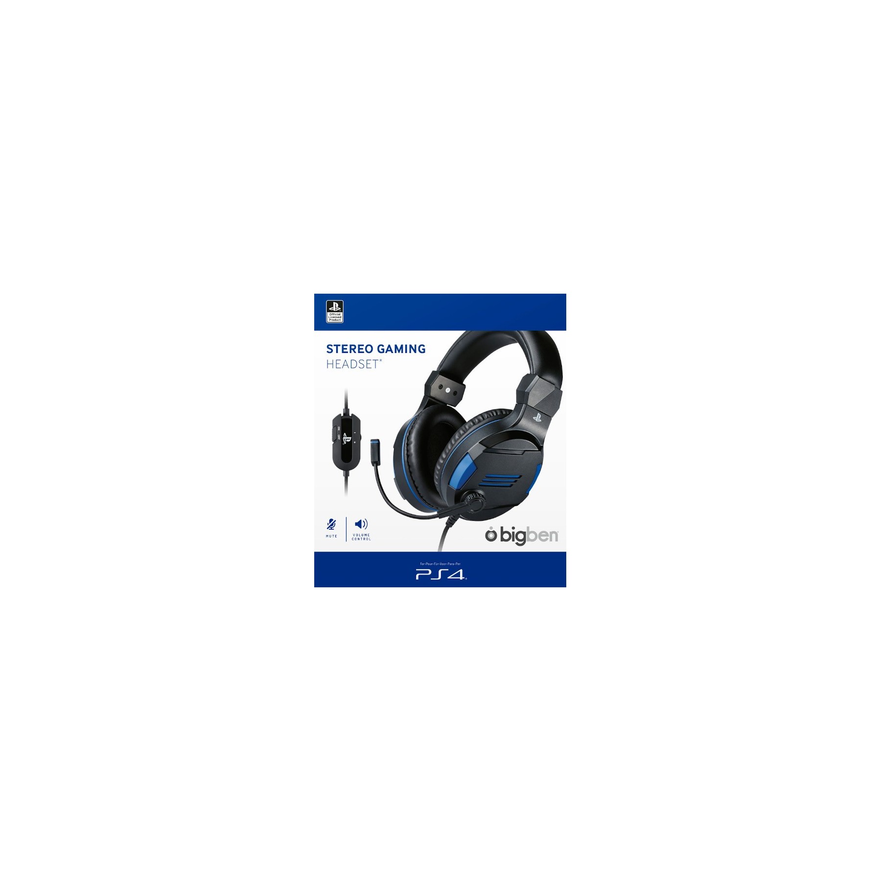 BIGBEN STEREO GAMING HEADSET NEGRO (BLACK) (OFFICIAL)